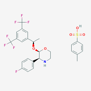 (2R,3S)-2-[(1R)-1-[3,5-双(三氟甲基)苯基]乙氧基]-3-(4-氟苯基)吗啉对苯甲磺酸盐(阿瑞匹坦中间体磺酸盐)图片