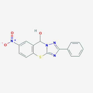 11-nitro-5-phenyl-2-thia-4,6,7-triazatricyclo[7,4,0,03,?]trideca-1(9),3,5,10,12-pentaen-8-ol图片