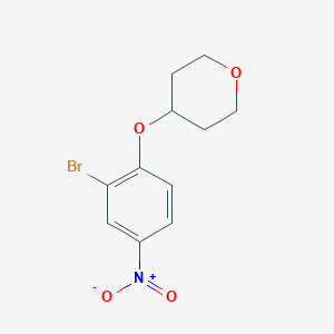 4-(2-Bromo-4-nitrophenoxy)tetrahydro-2H-pyran图片