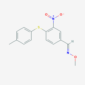 4-[(4-Methylphenyl)sulfanyl]-3-nitrobenzenecarbaldehyde O-methyloxime图片