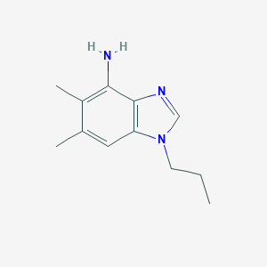 5,6-Dimethyl-1-propyl-1H-1,3-benzodiazol-4-amine图片