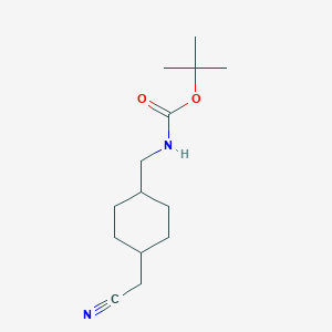 TRANS-4-N-BOC-AMINOMETHYL-1-CYCLOHEXANE ACETONITRILE图片