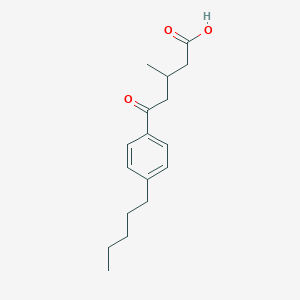 3-Methyl-5-oxo-5-(4-n-pentylphenyl)valeric acid图片