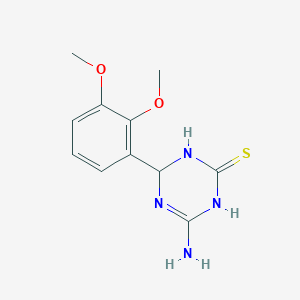 4-Amino-6-(2,3-dimethoxyphenyl)-1,6-dihydro-1,3,5-triazine-2-thiol图片