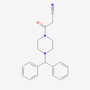 3-[4-(Diphenylmethyl)piperazin-1-yl]-3-oxopropanenitrile图片