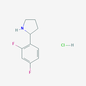 2-(2,4-Difluorophenyl)pyrrolidine Hydrochloride图片