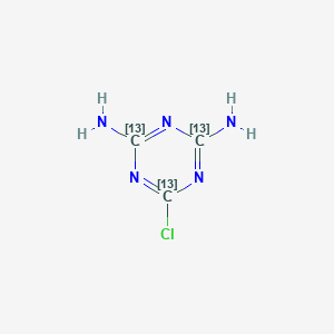 Desethyldesisopropyl Atrazine-13C3图片