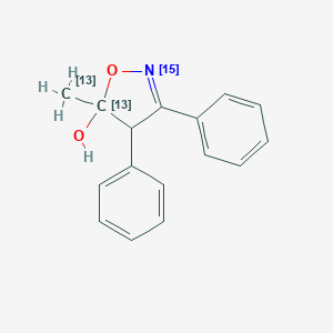 4,5-Dihydro-5-methyl-3,4-diphenyl-5-isoxazolol-13C2,15N图片