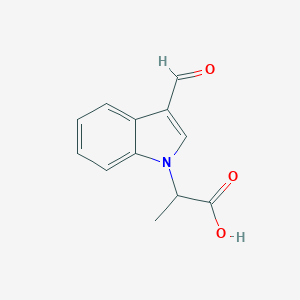 2-(3-formyl-1H-indol-1-yl)propanoic Acid图片