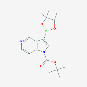 tert-butyl3-(tetramethyl-1,3,2-dioxaborolan-2-yl)-1H-pyrrolo[3,2-c]pyridine-1-carboxylate图片