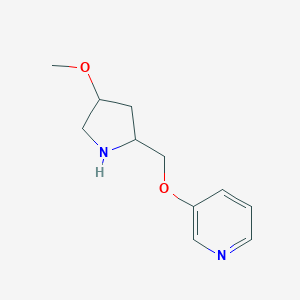 3-[(4-methoxypyrrolidin-2-yl)methoxy]pyridine图片