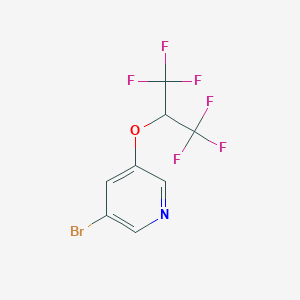 3-Bromo-5-(1,1,1,3,3,3-hexafluoropropan-2-yloxy)pyridine图片