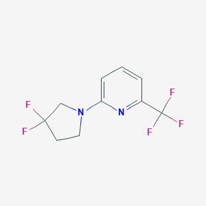 2-(3,3-Difluoropyrrolidin-1-yl)-6-(trifluoromethyl)pyridine图片