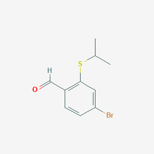 4-bromo-2-(propan-2-ylsulfanyl)benzaldehyde图片