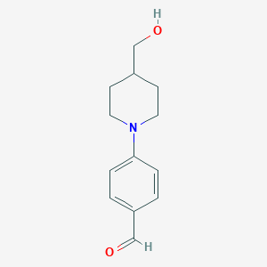 4-[4-(hydroxymethyl)piperidin-1-yl]benzaldehyde图片