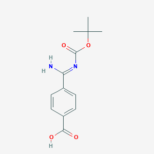 4-(N-(tert-Butoxycarbonyl)carbamimidoyl)benzoic acid图片