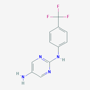 N2-[4-(Trifluoromethyl)phenyl]pyrimidine-2,5-diamine图片