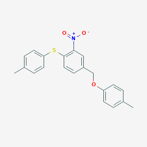 4-Methylphenyl 4-[(4-methylphenyl)sulfanyl]-3-nitrobenzyl ether图片