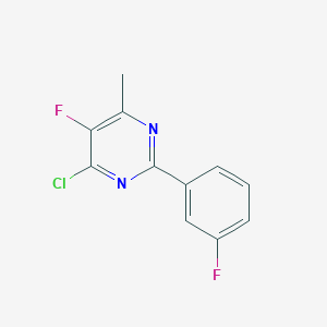 4-Chloro-5-fluoro-2-(3-fluorophenyl)-6-methylpyrimidine图片