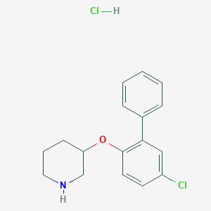 5-Chloro[1,1'-biphenyl]-2-yl 3-piperidinyl etherhydrochloride图片