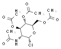 2-乙酰氨基-3,4,6-三-O-乙酰-2-脱氧-α-D-吡喃葡萄糖酰基氯图片