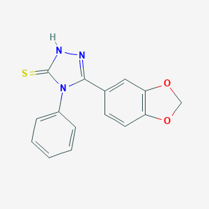 5-Benzo[1,3]dioxol-5-yl-4-phenyl-4H-[1,2,4]triazole-3-thiol图片
