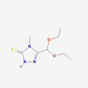 5-(diethoxymethyl)-4-methyl-4H-1,2,4-triazole-3-thiol图片