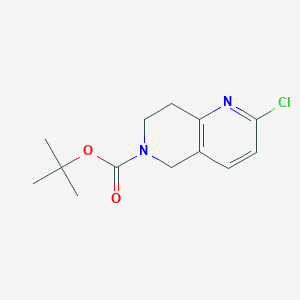 tert-butyl2-chloro-5,6,7,8-tetrahydro-1,6-naphthyridine-6-carboxylate图片