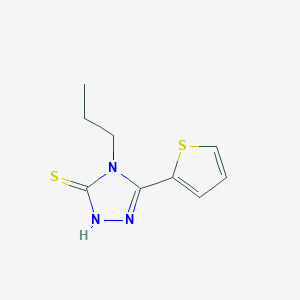 4-propyl-5-(thiophen-2-yl)-4H-1,2,4-triazole-3-thiol图片