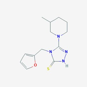 4-(furan-2-ylmethyl)-5-(3-methylpiperidin-1-yl)-4H-1,2,4-triazole-3-thiol图片