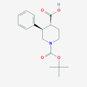 Trans-1-(叔-丁氧羰基)-3-苯基哌啶-4-羧酸图片