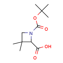 1-[(tert-butoxy)carbonyl]-3,3-dimethylazetidine-2-carboxylicacid图片