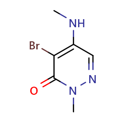 4-bromo-2-methyl-5-(methylamino)-2,3-dihydropyridazin-3-one图片