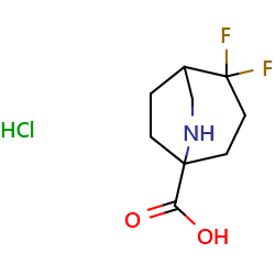 2,2-difluoro-6-azabicyclo[3,2,2]nonane-5-carboxylicacidhydrochloride图片