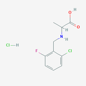 2-{[(2-chloro-6-fluorophenyl)methyl]amino}propanoic acid hydrochloride图片