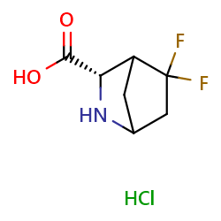 (3S)-5,5-difluoro-2-azabicyclo[2,2,1]heptane-3-carboxylicacidhydrochloride图片