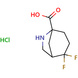 2,2-difluoro-6-azabicyclo[3,2,1]octane-5-carboxylicacidhydrochloride图片