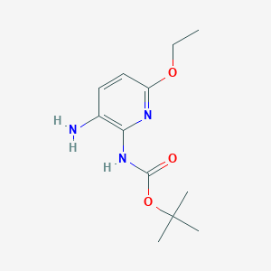 (3-Amino-6-ethoxy-pyridin-2-yl)carbamic Acid tert-Butyl Ester图片