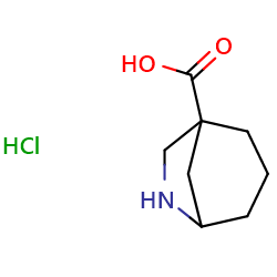 6-azabicyclo[3,2,1]octane-1-carboxylicacidhydrochloride图片