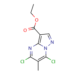 ethyl5,7-dichloro-6-methylpyrazolo[1,5-a]pyrimidine-3-carboxylate图片