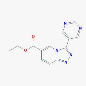 ethyl 3-pyrimidin-5-yl[1,2,4]triazolo[4,3-a]pyridine-6-carboxylate图片