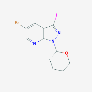 5-Bromo-3-iodo-1-(tetrahydro-2H-pyran-2-yl)-1H-pyrazolo[3,4-b]pyridine图片