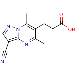 3-{3-cyano-5,7-dimethylpyrazolo[1,5-a]pyrimidin-6-yl}propanoicacid图片