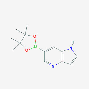 6-(4,4,5,5-Tetramethyl-1,3,2-dioxaborolan-2-yl)-1H-pyrrolo[3,2-b]pyridine图片