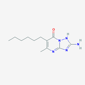 2-Amino-6-hexyl-5-methyl[1,2,4]triazolo[1,5-a]pyrimidin-7-ol图片