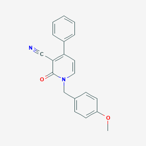 1-(4-methoxybenzyl)-2-oxo-4-phenyl-1,2-dihydro-3-pyridinecarbonitrile图片