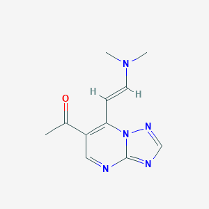 1-{7-[(E)-2-(Dimethylamino)vinyl][1,2,4]triazolo-[1,5-a]pyrimidin-6-yl}ethanone图片