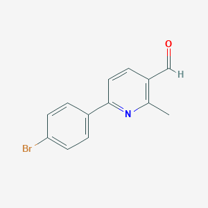 6-(4-Bromophenyl)-2-methylpyridine-3-carbaldehyde图片