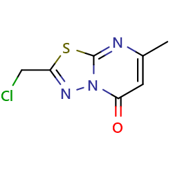 2-(chloromethyl)-7-methyl-5H-[1,3,4]thiadiazolo[3,2-a]pyrimidin-5-one图片