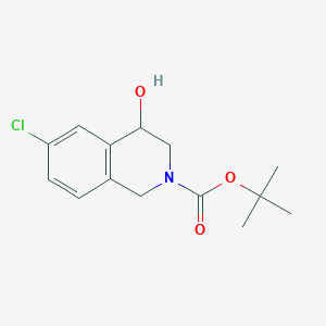 6-Chloro-4-Hydroxy-3,4-Dihydro-1h-Isoquinoline-2-Carboxylic Acid Tert-Butyl Ester图片